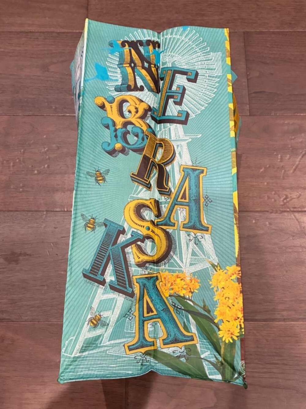 NWT Trader Joe's State Grocery Bag Collectible Regional Rare Design -Nebraska